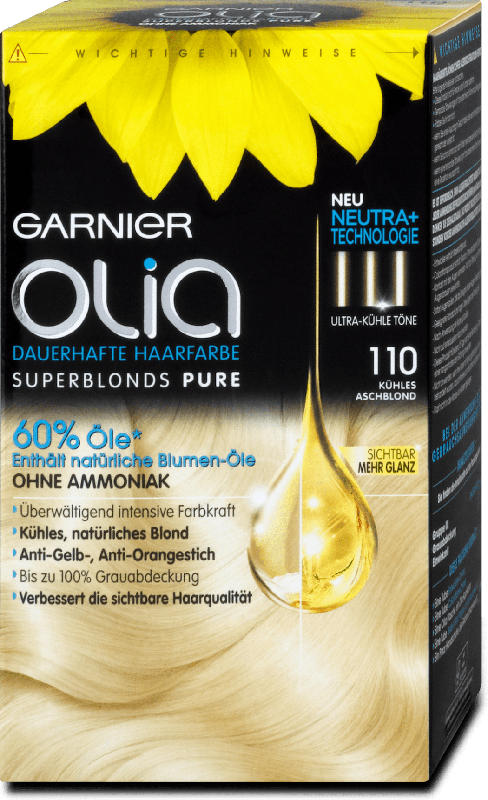 Garnier Olia dauerhafte Haarfarbe - Nr. 11.0 Kühles Aschblond