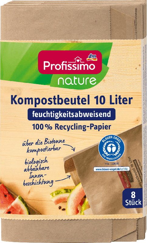 Profissimo nature Kompostbeutel 10 Liter