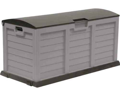 Auflagenbox XXL Kunststoff 140x61x69 cm 390 L silber