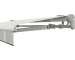 Hornbach SOLUNA Gelenkarmmarkise Trend 2,5x2 Stoff Dessin D418 Gestell Silber eloxiert inkl. Motor, Wandschalter und Nothandkurbel