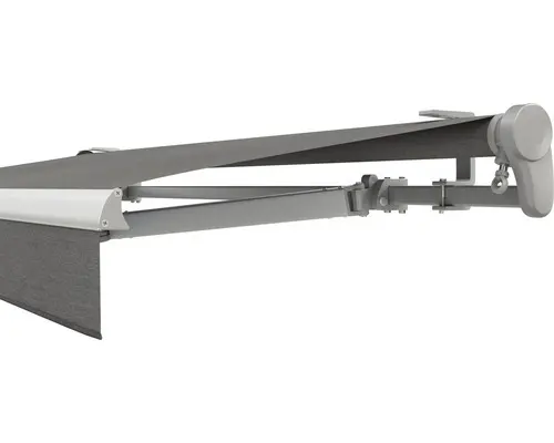 SOLUNA Gelenkarmmarkise Trend 5x4 Stoff Dessin U104 Gestell Silber eloxiert inkl. Kurbel