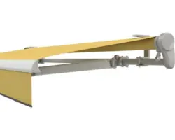 SOLUNA Gelenkarmmarkise Trend 4x3,5 Stoff Dessin U415 Gestell Silber eloxiert inkl. Kurbel