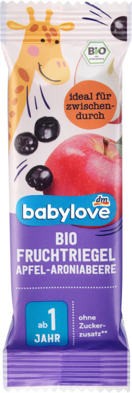 babylove Bio Fruchtriegel Apfel-Aroniabeere