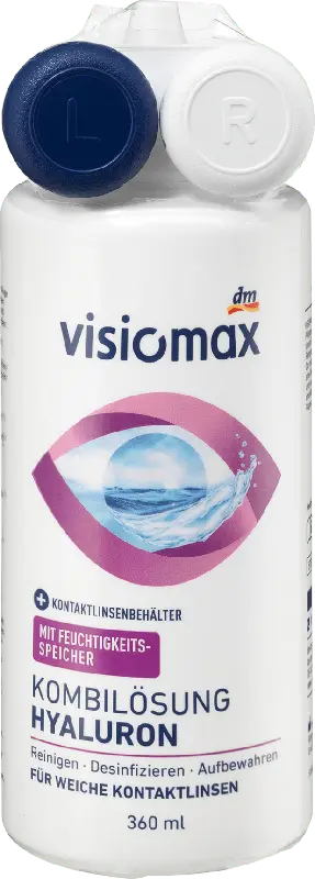 VISIOMAX Kombilösung Hyaluron + Kontaktlinsenbehälter