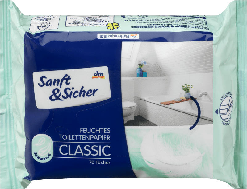 Sanft&Sicher Feuchtes Toilettenpapier Classic Sensitive