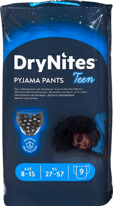 DryNites Pyjama Pants Teen für Jungs Nacht-Höschen (27-57 kg)
