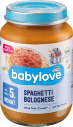 babylove Menü Spaghetti Bolognese
