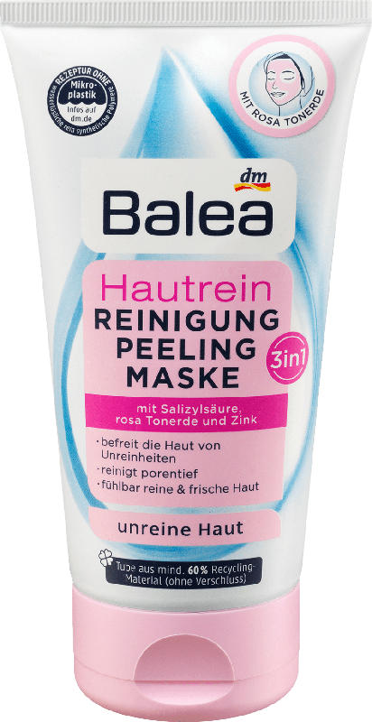 Balea Hautrein 3in1 Reinigung Peeling Maske