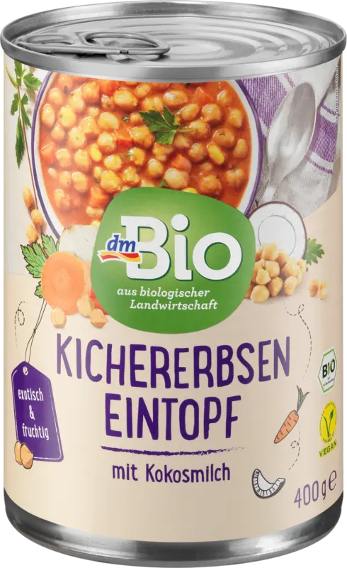 dmBio Eintopf Kichererbsen mit Kokosmilch