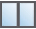 Hornbach Kunststofffenster 2.Flg. ARON Basic weiß/anthrazit 1600x1600 mm