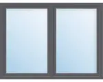 Hornbach Kunststofffenster 2.Flg. ESG ARON Basic weiß/anthrazit 1000x1600 mm (1/2-1/2)