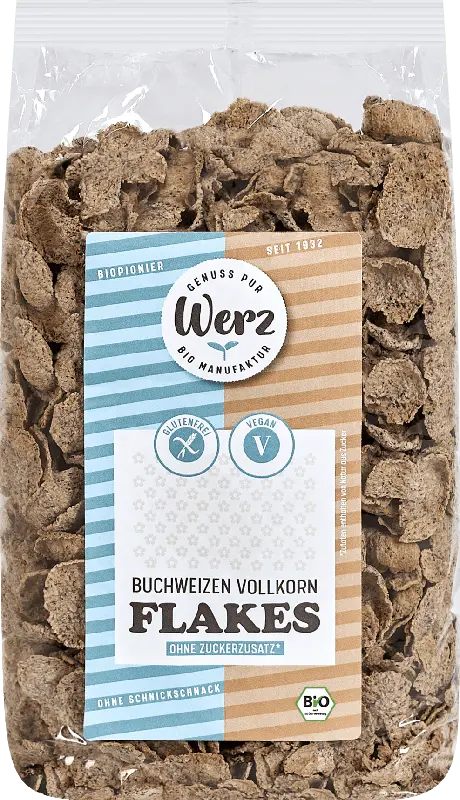 Werz Cornflakes Bio Buchweizen-Vollkorn glutenfrei