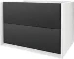 Hornbach Waschbeckenunterschrank Baden Haus Bellagio 51x70x46 cm ohne Waschbecken graphit matt/weiß matt