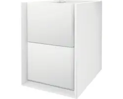 Waschbeckenunterschrank Baden Haus Bellagio 51x35x46 cm ohne Waschbecken weiß matt