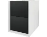 Hornbach Waschbeckenunterschrank Baden Haus Bellagio 51x35x46 cm ohne Waschbecken graphit matt/weiß