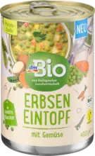 dm drogerie markt dmBio Eintopf Erbsen mit Gemüse