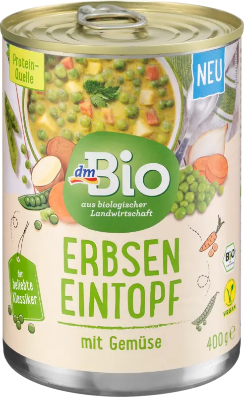 dmBio Eintopf Erbsen mit Gemüse