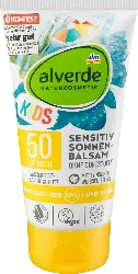 alverde NATURKOSMETIK Kids Sensitiv Sonnenbalsam LSF 50