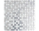 Hornbach Aluminiummosaik ALF A309F 30,0x30,0 cm silber mix