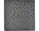 Hornbach Glasmosaik Cuba 01B 30,5x30,5 cm schwarz matt