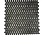 Hornbach Glasmosaik Cuba HX11B 29,0x29,5 cm schwarz matt