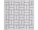 Hornbach Keramikmosaik CWM 07WM 30,0x30,0 cm weiß