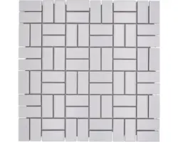 Keramikmosaik CWM 07WM 30,0x30,0 cm weiß