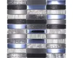 Hornbach Glasmosaik mit Naturstein Night 58X 29,8x29,8 cm schwarz silber