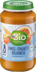 dmBio Dinkel-Spaghetti Bolognese Babymenü