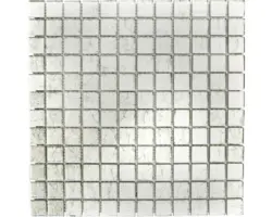 Glasmosaik XCM 8SB16 30,0x30,0 cm silber