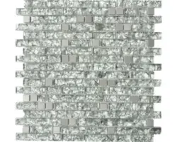 Glasmosaik XCM MV728 29,8x30,4 cm grün grau
