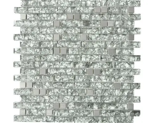 Glasmosaik XCM MV728 29,8x30,4 cm grün grau