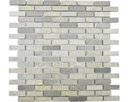 Natursteinmosaik Marmor XNC B49 30,5x30,5 cm grau