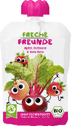 Freche Freunde Bio Quetschie Apfel, Rote Beete, Erdbeere & Himbeere