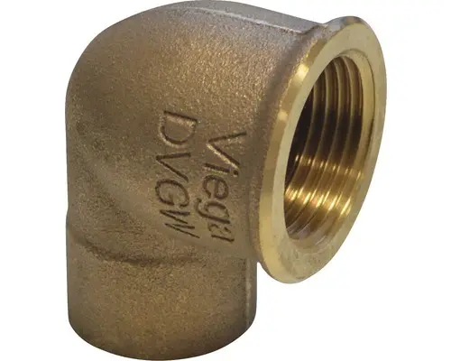 Winkel Viega 22x3/4" Rotguss 107581