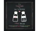 Hornbach Glasbild Salt & Pepper 50x50 cm
