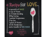 Hornbach Glasbild Recipe For Love 50x50 cm