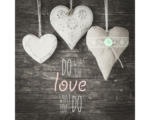 Hornbach Glasbild Love Hearts 30x30 cm