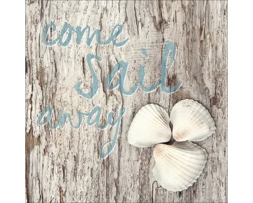 Glasbild Come Sail Away 20x20 cm