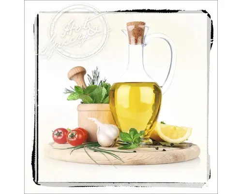 Glasbild Hot & Spicy I 30x30 cm