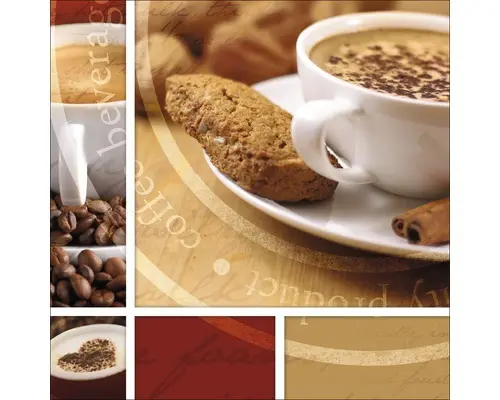 Glasbild Beverege 50x50 cm GLA466