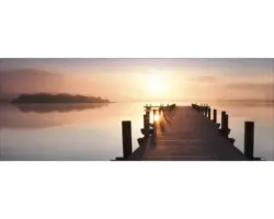 Glasbild Break Of Dawn 50x125 cm