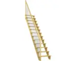 Hornbach Pertura Wangentreppe Filia Kiefer Leimholz ohne setzstufen Unbehandelt gerade 65 cm 12 Stufen / 13 Steigungen