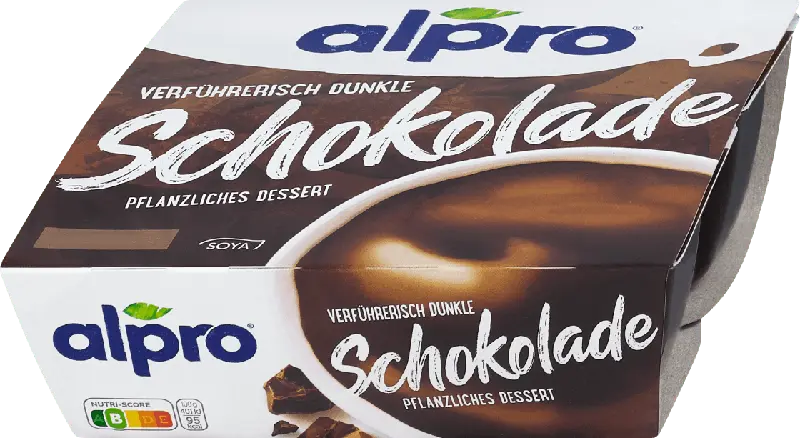 alpro Pflanzliches Dessert Dunkle Schokolade