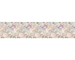 Küchenrückwand mySpotti splash Stamps 2800x600x0,2 mm