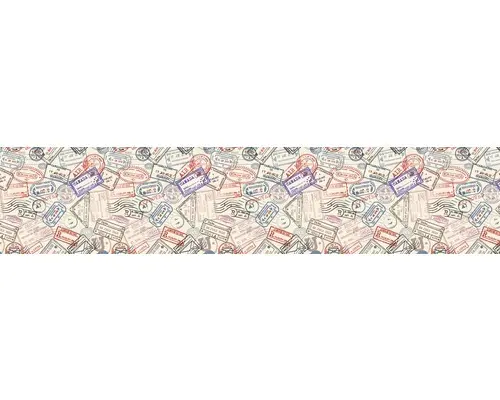 Küchenrückwand mySpotti splash Stamps 2800x600x0,2 mm