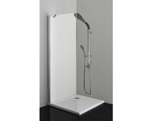 Duschseitenwand Sanotechnik Sanoflex MF120 1200x1950 mm Echtglas Klar hell chromoptik mit schmutzabweisender Glasbeschichtung