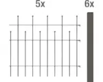 Hornbach Zaun-Grundset ALBERTS Madrid zum Einbetonieren 10 x 1 m anthrazit