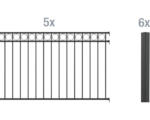 Hornbach Zaun-Grundset ALBERTS Circle 10 x 1,20 m schwarz-matt