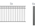 Hornbach Zaun-Grundset ALBERTS Circle 10 x 1 m anthrazit